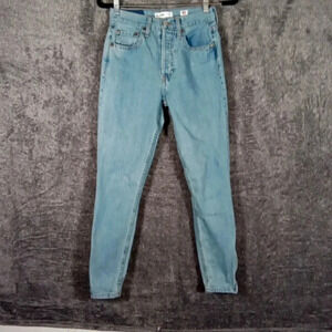 RE/ done made in USA button fly High rise women's jeans size 25